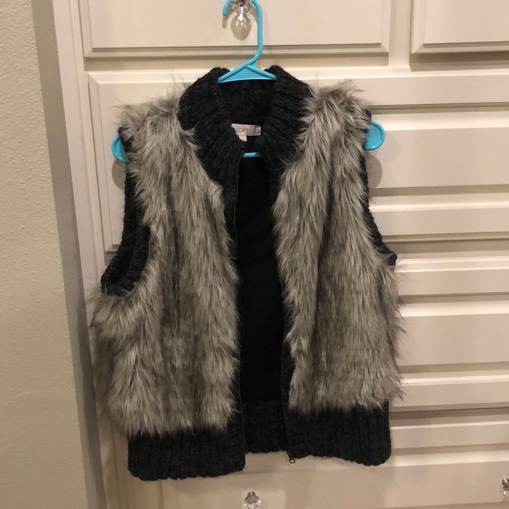 LOFT Faux Fur Vest